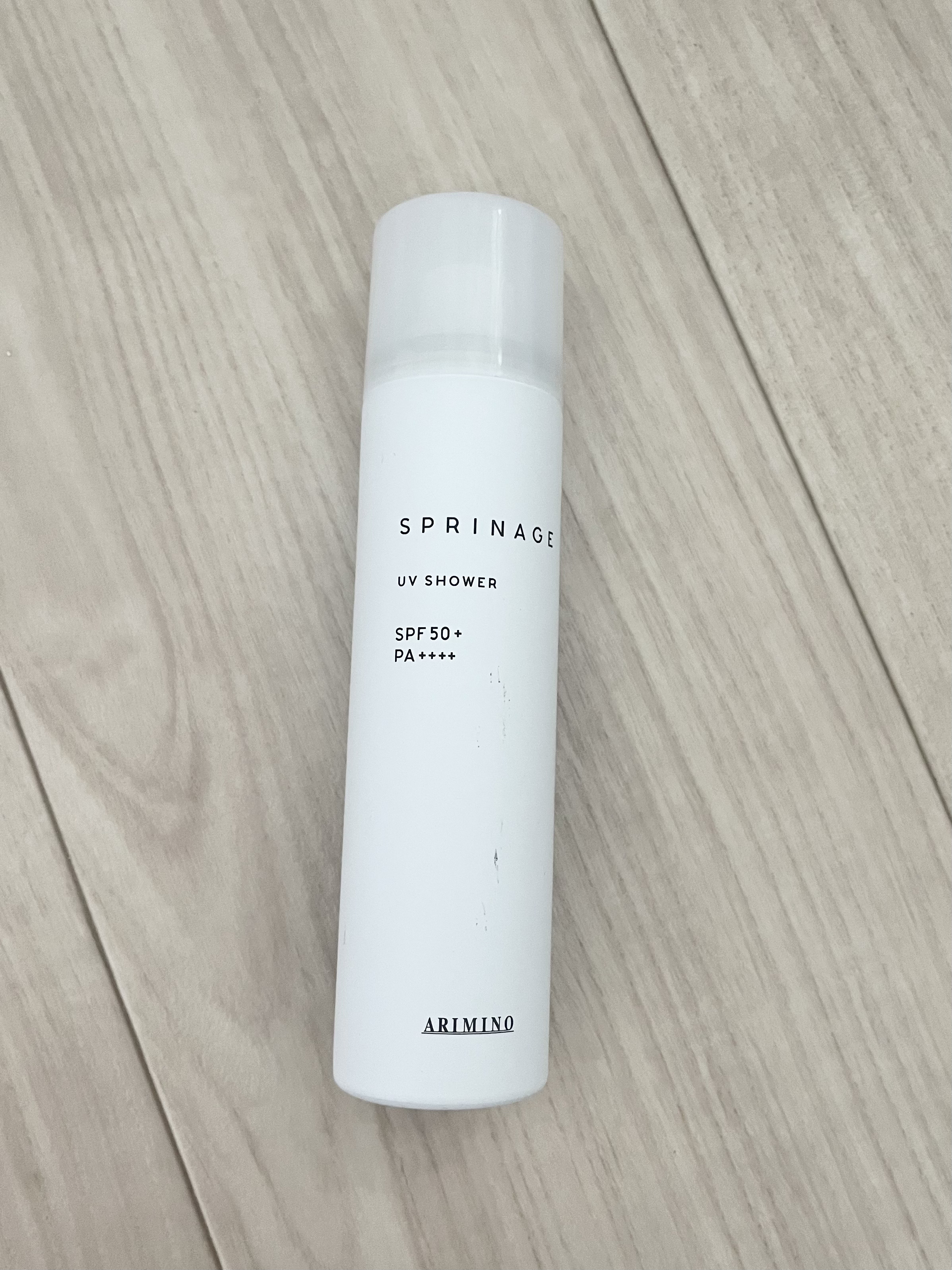 アリミノ スプリナージュ UVシャワーのクチコミ「アリミノ
スプリナージュ UVシャワー


日焼け止めヘアスプレー☀️

SPF50+ PA+.....」（1枚目）