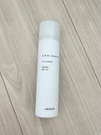 アリミノ スプリナージュ UVシャワーのクチコミ「アリミノ
スプリナージュ UVシャワー
日焼け止めヘアスプレー☀️
SPF50+ PA+.....」(1枚目)