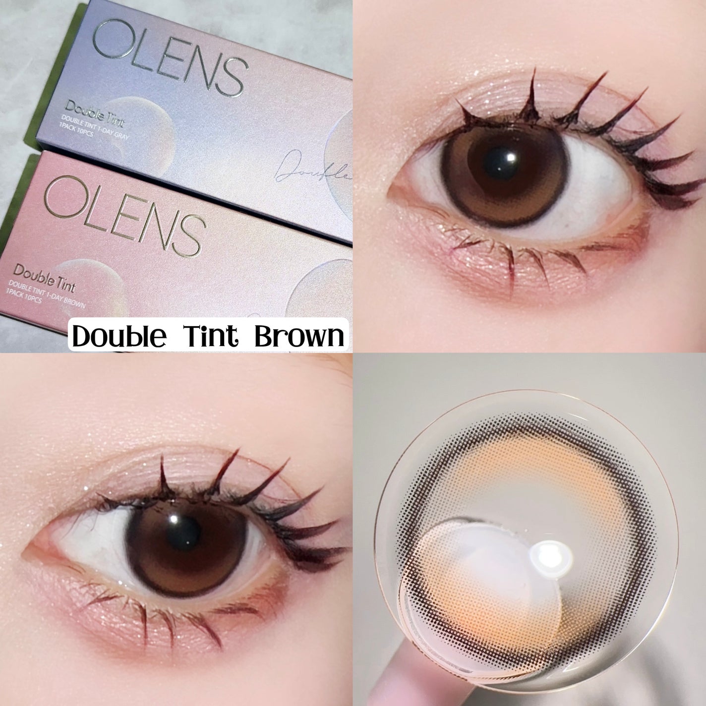 Double Tint 1day/OLENS/カラーコンタクトレンズを使ったクチコミ(5枚目)