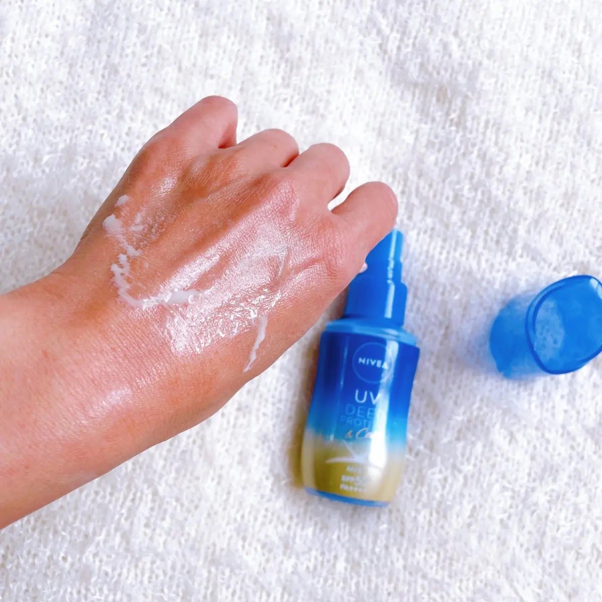 ニベアUV ディーププロテクト&ケア ミルクミスト/ニベア/日焼け止めミスト・スプレーを使ったクチコミ(3枚目)