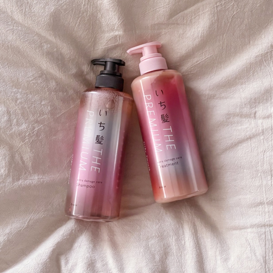 THE PREMIUM エクストラダメージケアシャンプー／トリートメント（シルキースムース）/いち髪/市販シャンプーを使ったクチコミ（1枚目）