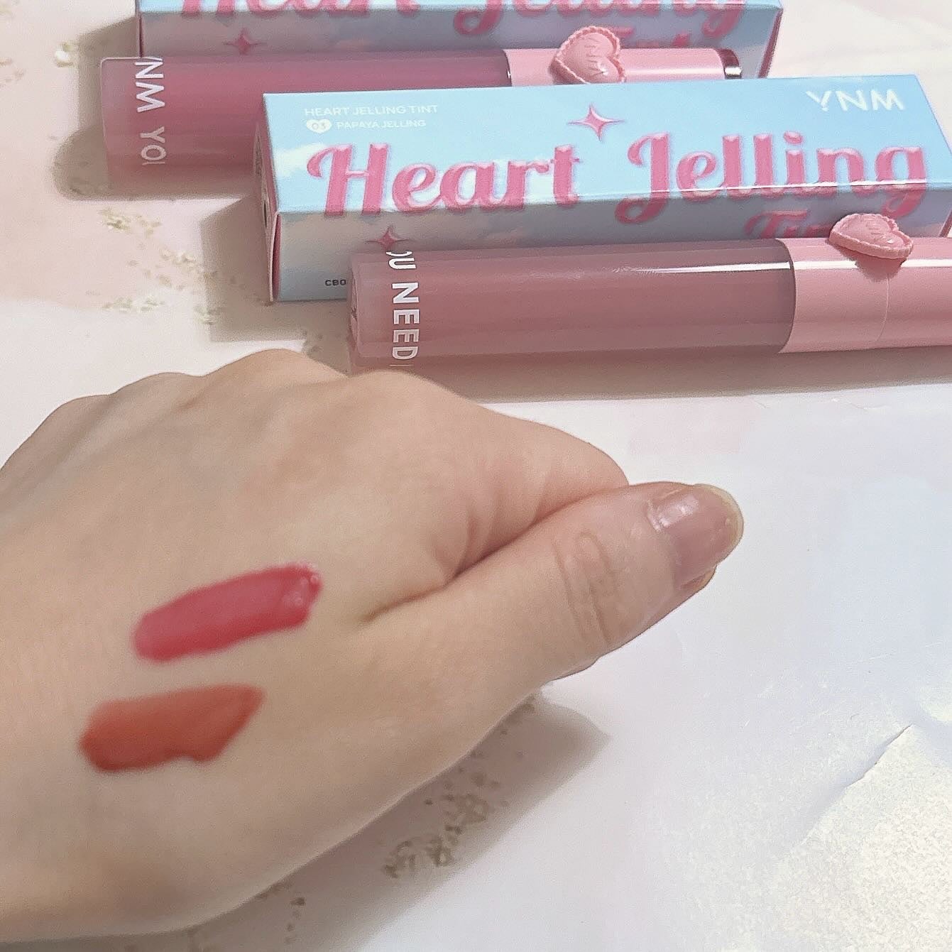 ハートゼリングティント/YNM/リップティントを使ったクチコミ(5枚目)