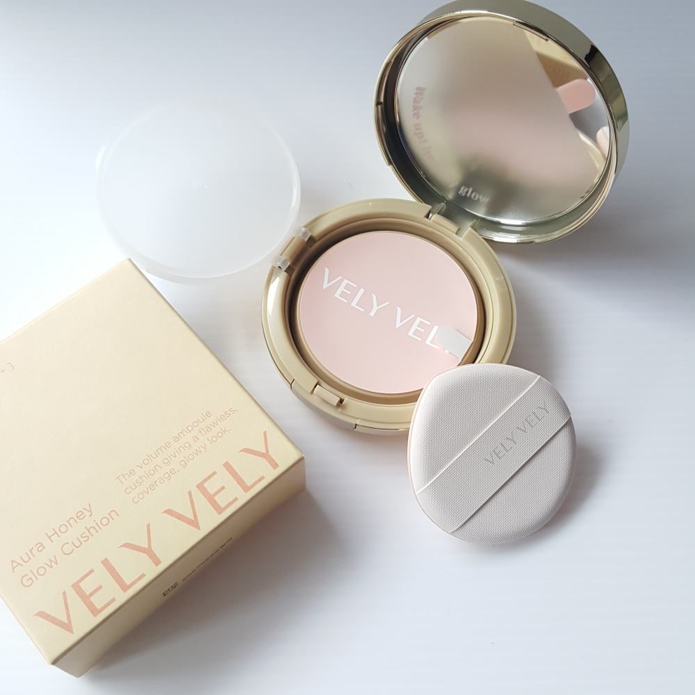 Aura Honey Glow Cushion/VELY VELY/クッションファンデーションを使ったクチコミ(7枚目)