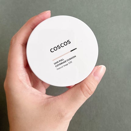 COSCOS UHDフルカバレッジクッション532(ナチュラルベージュ)/COSCOS/クッションファンデーションを使ったクチコミ(3枚目)