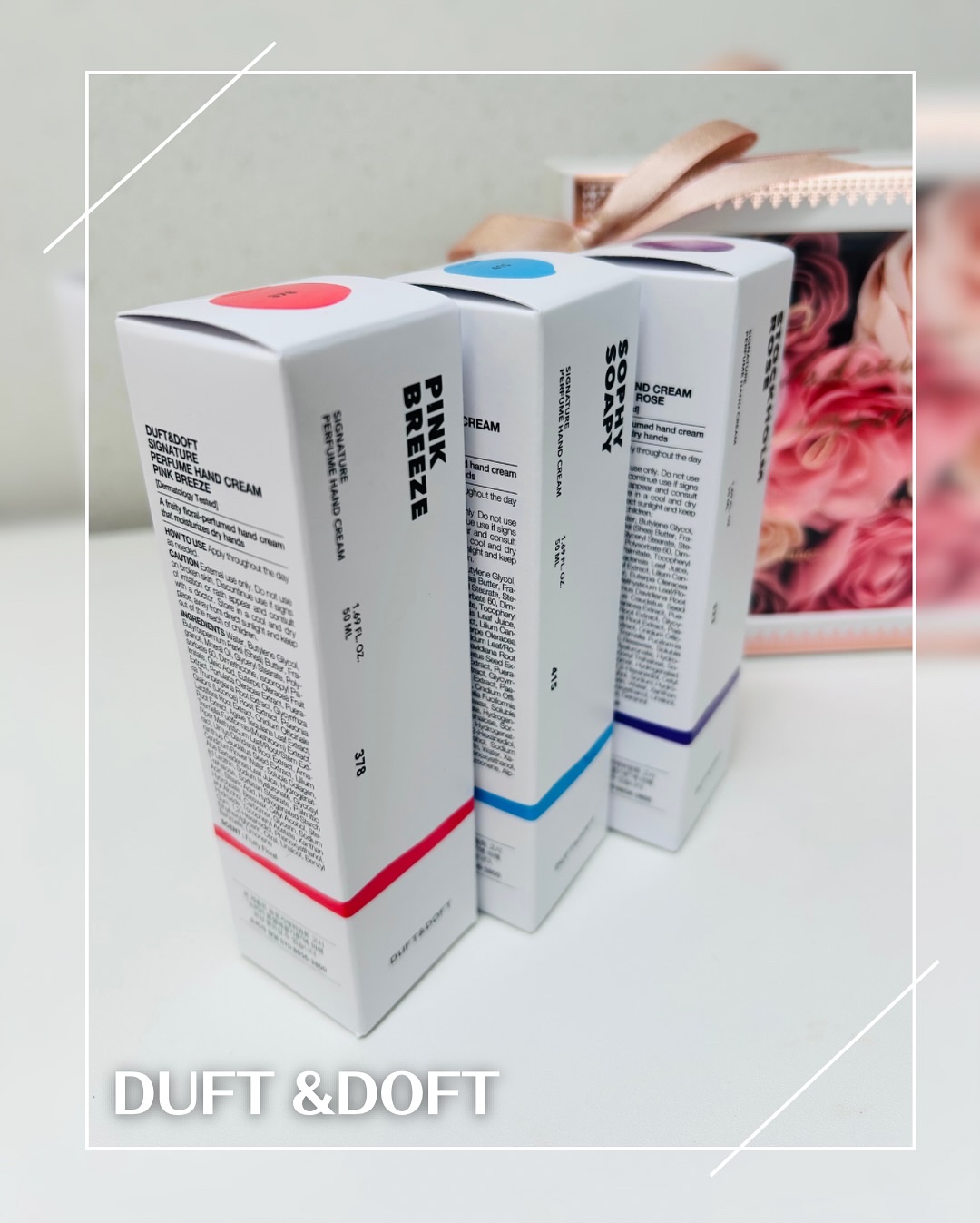 シグネチャーパフュームハンドクリームミニチュアギフトセット/DUFT&DOFT/ハンドクリームを使ったクチコミ（2枚目）