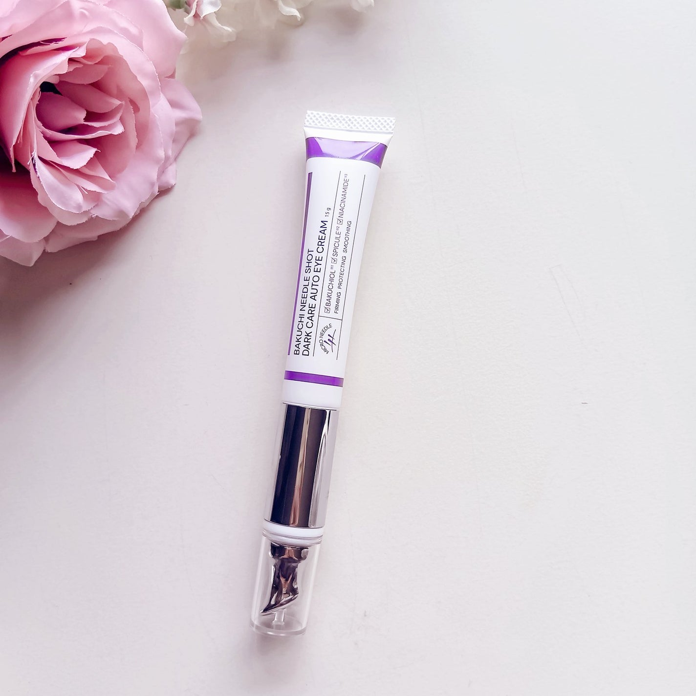 BAKUCHI NEEDLE SHOT DARK CARE AUTO EYE CREAM/LIALUSTER/アイケア・アイクリームを使ったクチコミ(2枚目)