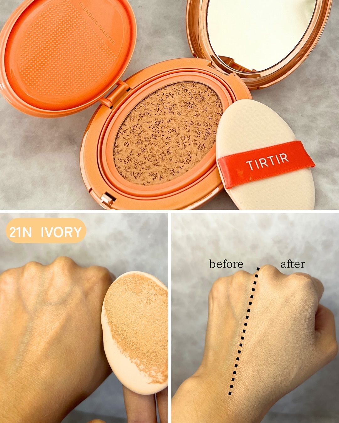 マスクフィット エーアイフィルタークッション/TIRTIR(ティルティル)/クッションファンデーションを使ったクチコミ（3枚目）