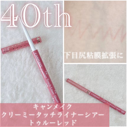 クリーミータッチライナー シアー/キャンメイク/ジェルアイライナーを使ったクチコミ(1枚目)