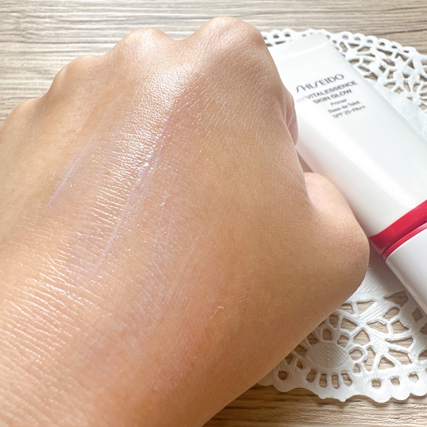 エッセンス スキングロウ プライマー	/SHISEIDO/化粧下地を使ったクチコミ(5枚目)