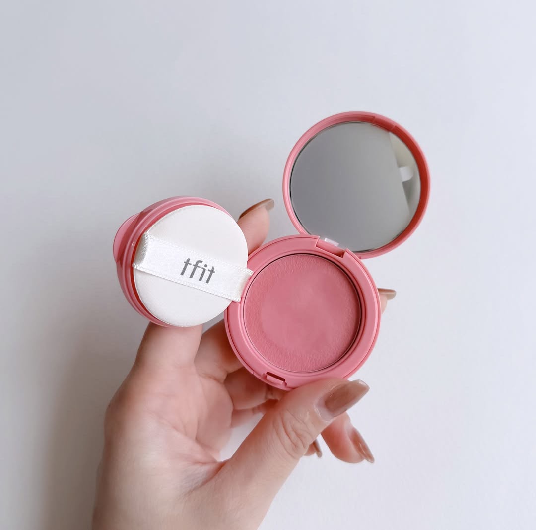 フラッフィーベルベットクッションチーク /TFIT/ジェル・クリームチークを使ったクチコミ（3枚目）