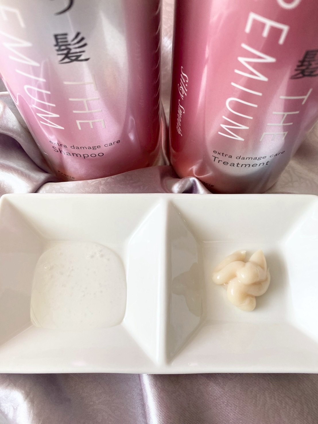 THE PREMIUM エクストラダメージケアシャンプー／トリートメント（シルキースムース）/いち髪/市販シャンプーを使ったクチコミ（3枚目）