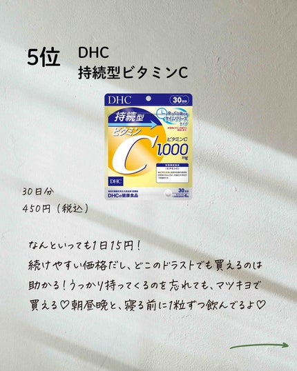 DHC 持続型ビタミンC/DHC/美容サプリメントを使ったクチコミ(2枚目)