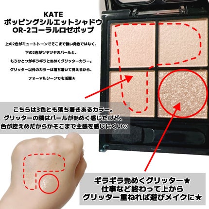 ケイト ポッピングシルエットシャドウ/KATE/アイシャドウパレットを使ったクチコミ(3枚目)