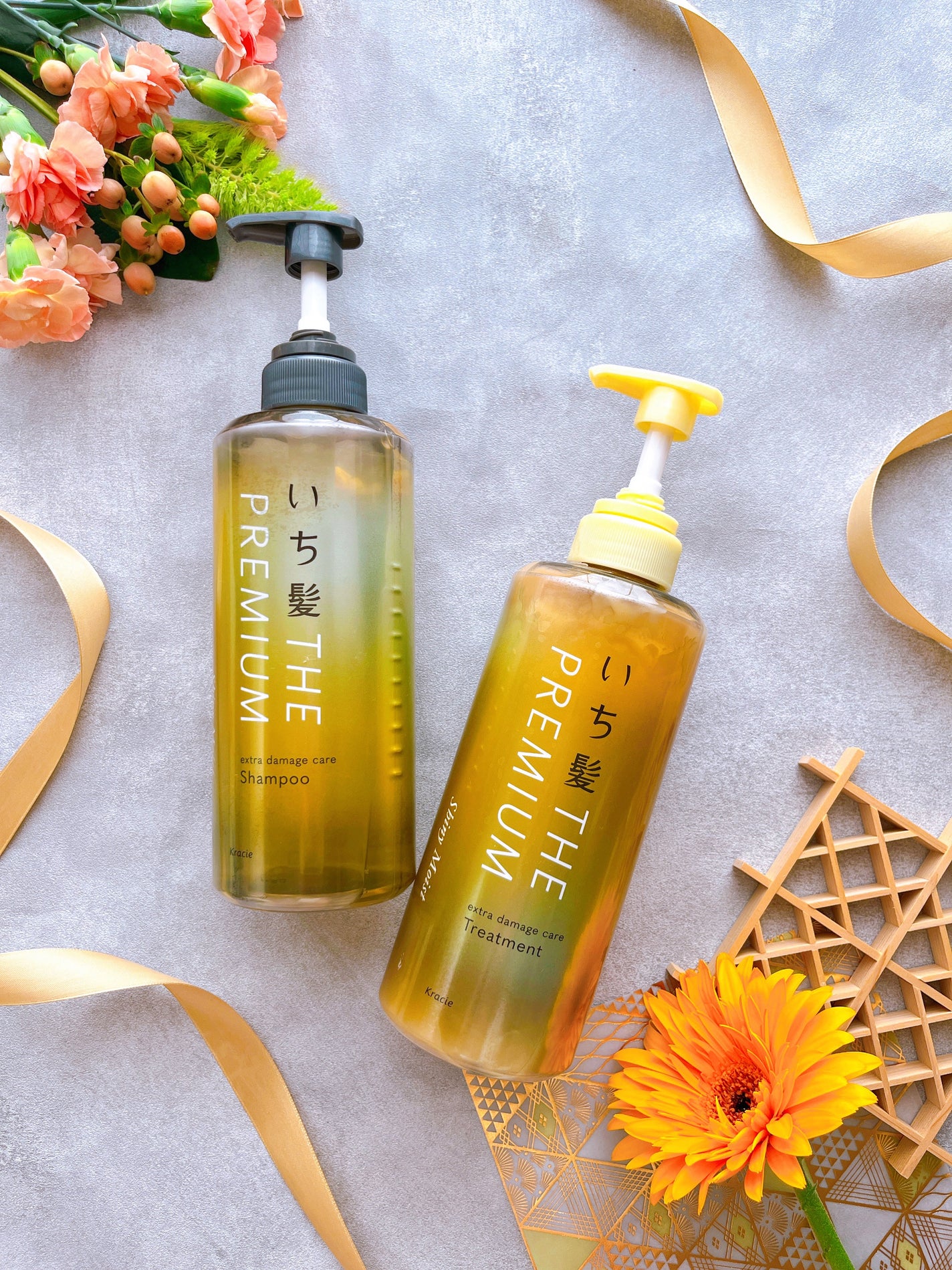 THE PREMIUM エクストラダメージケアシャンプー/トリートメント(シャイニーモイスト)/いち髪/市販シャンプーを使ったクチコミ(1枚目)