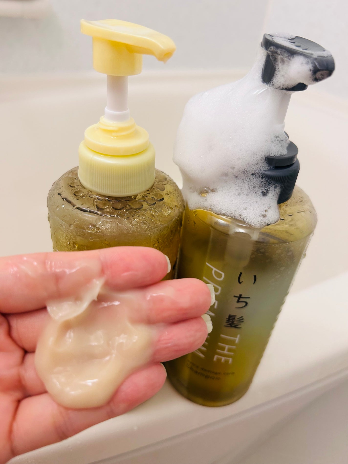 THE PREMIUM エクストラダメージケアシャンプー/トリートメント(シャイニーモイスト)/いち髪/市販シャンプーを使ったクチコミ(3枚目)