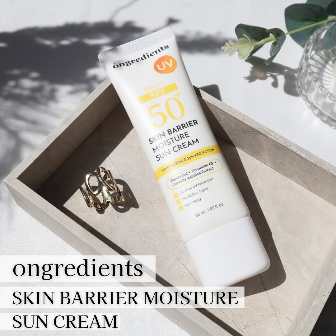 スキンバリアモイスチャーサンクリーム/Ongredients/日焼け止めクリームを使ったクチコミ（1枚目）