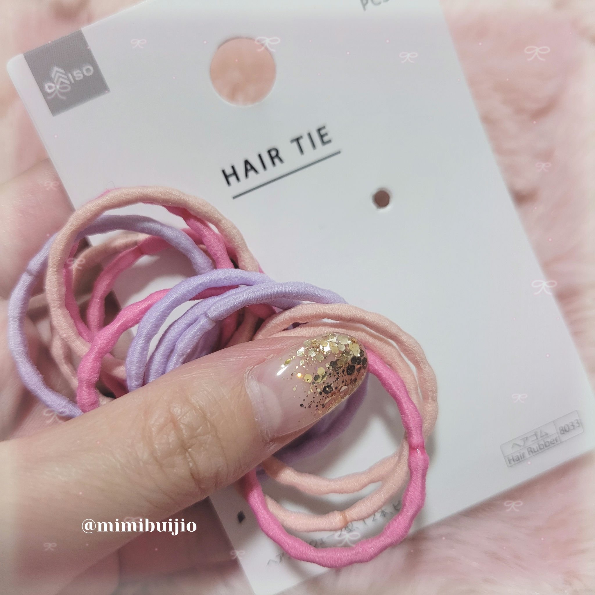 リングゴム/DAISO/ヘアアクセサリーを使ったクチコミ（3枚目）