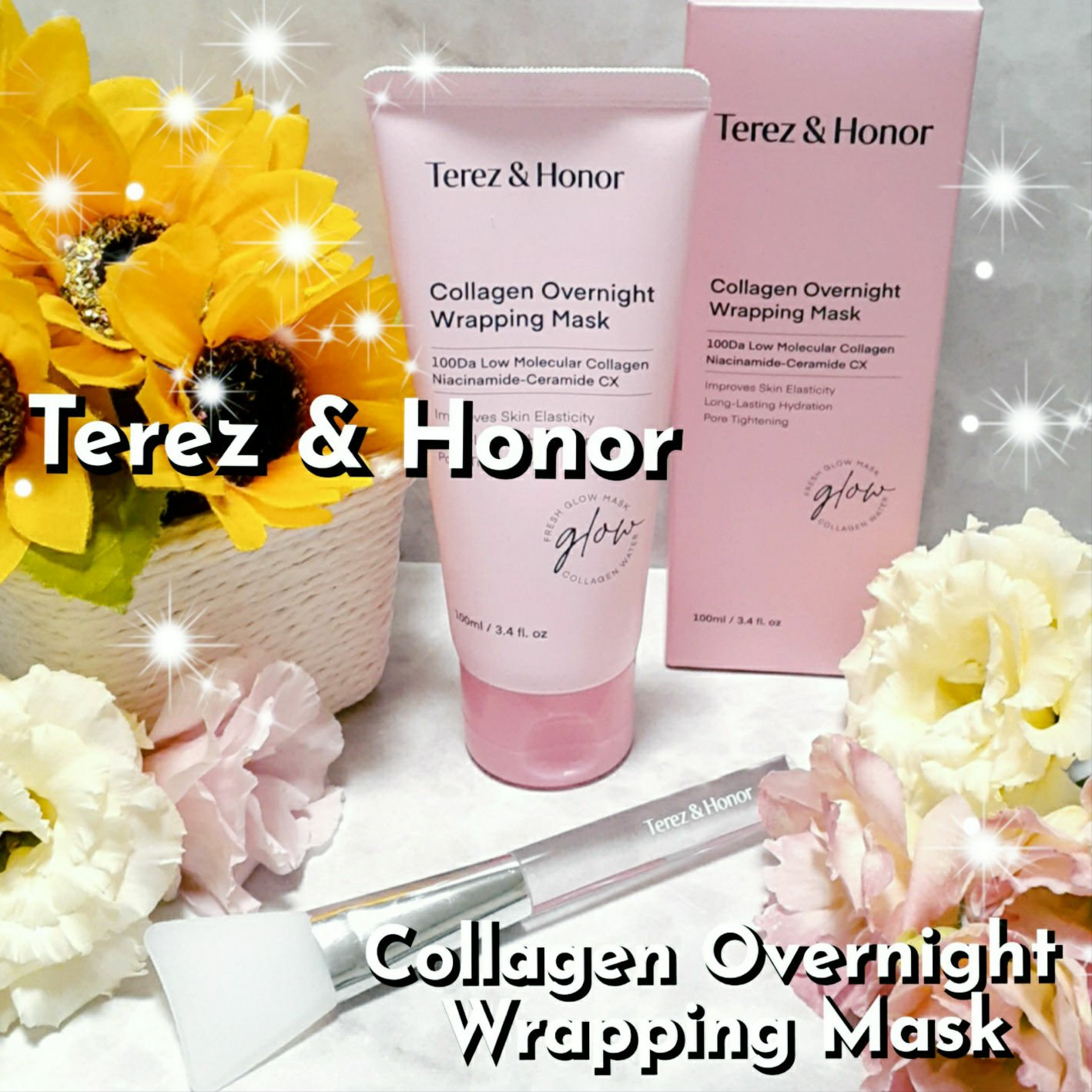 コラーゲン オーバーナイト ラッピングマスク/Terez & Honor/洗い流すパック・マスクを使ったクチコミ（1枚目）