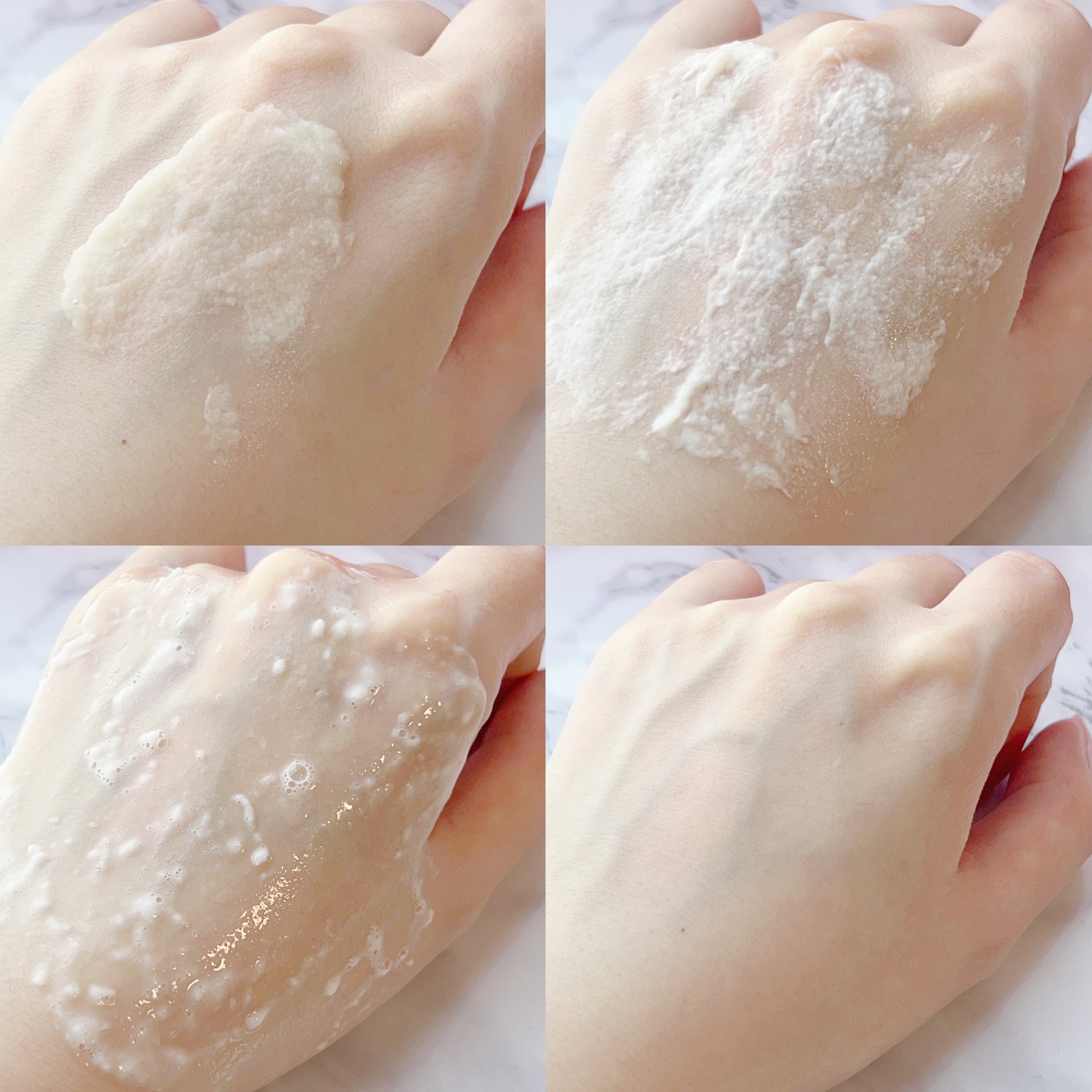 parnell AHA オミジャ 陶器肌 泡ピーリング 洗顔のクチコミ「肌がなんかゴワつく…そんな時のレスキューセット！
毛穴もトーンもつるんと整うオミジャ角質ケアラ.....」（2枚目）