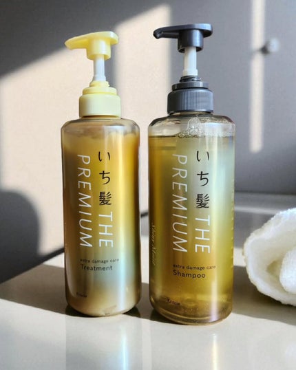THE PREMIUM エクストラダメージケアシャンプー/トリートメント(シャイニーモイスト)/いち髪/市販シャンプーを使ったクチコミ(1枚目)
