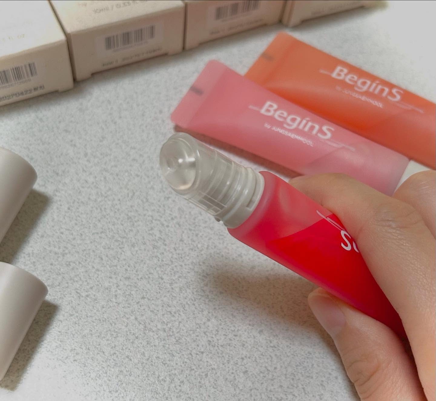 Lip Care Color Oil/BeginS by JUNGSAEMMOOL/リップオイルを使ったクチコミ（2枚目）