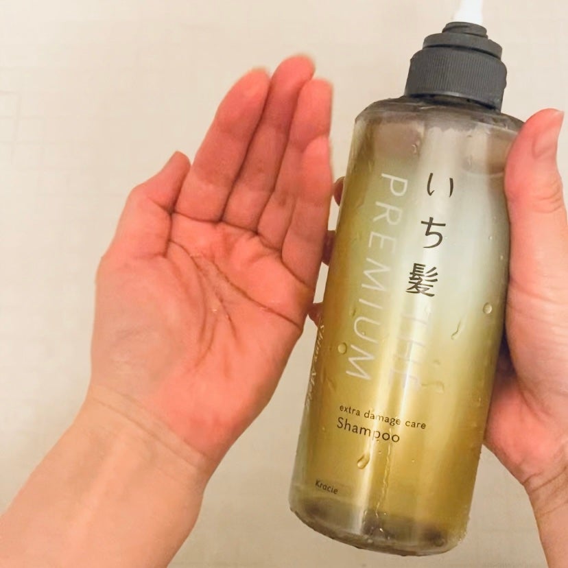 THE PREMIUM エクストラダメージケアシャンプー/トリートメント(シャイニーモイスト)/いち髪/市販シャンプーを使ったクチコミ(2枚目)
