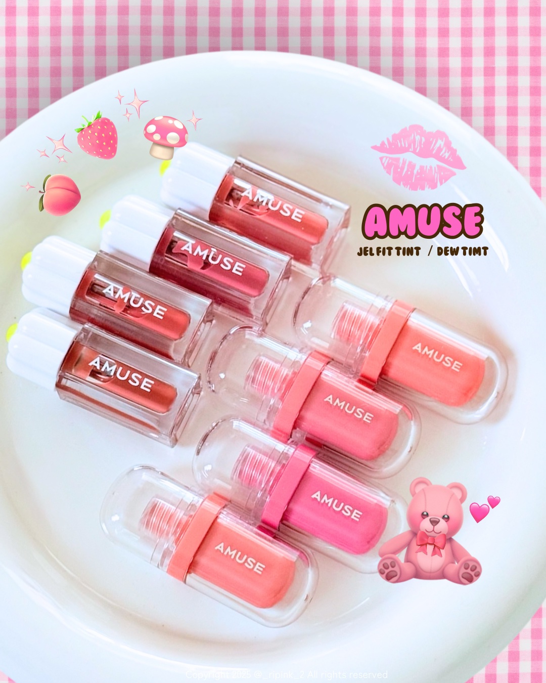 ジェルフィットティント/AMUSE/リップティントを使ったクチコミ（2枚目）