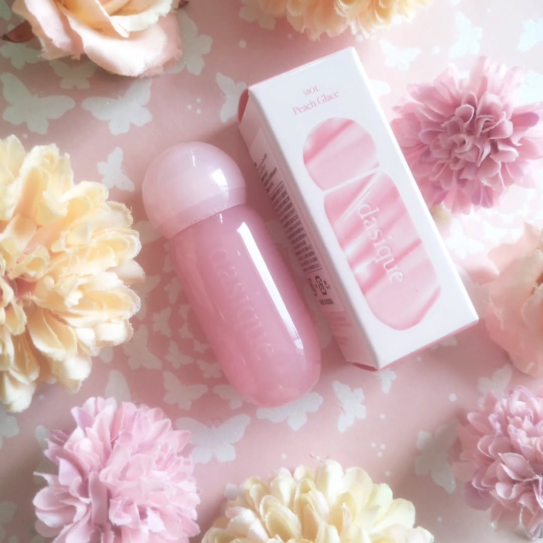 ジューシーデューイグロウティント 01 ピーチグレース/dasique/リップティントを使ったクチコミ（2枚目）