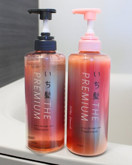 THE PREMIUM エクストラダメージケアシャンプー/トリートメント(シルキースムース)/いち髪/市販シャンプーを使ったクチコミ(5枚目)