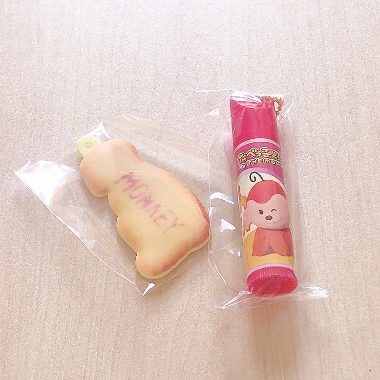 ギンビス たべっ子どうぶつ THE MOVIE マスコット付きリップクリーム/SHOBIDO/リップクリームを使ったクチコミ(1枚目)