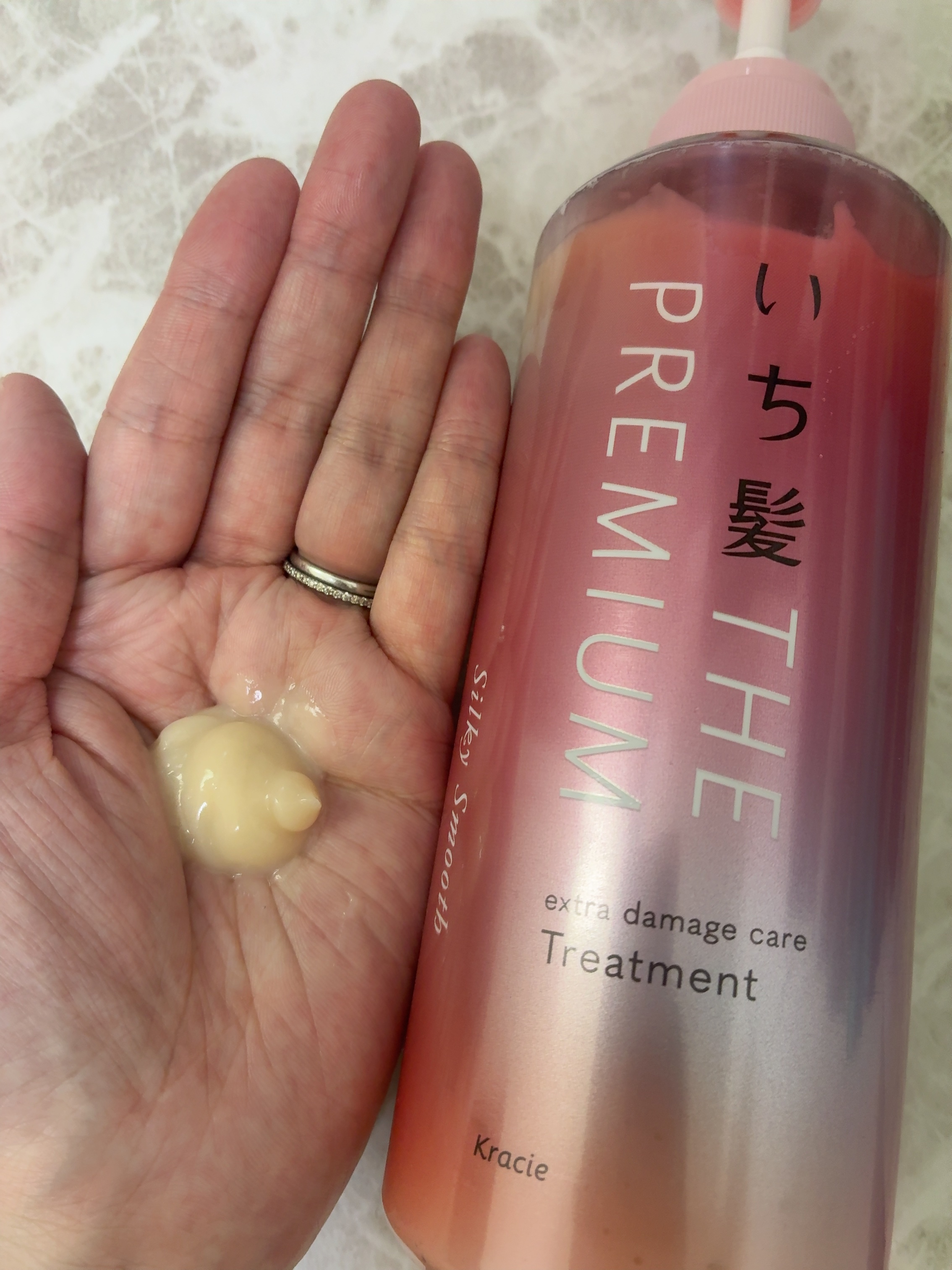 THE PREMIUM エクストラダメージケアシャンプー／トリートメント（シルキースムース）/いち髪/市販シャンプーを使ったクチコミ（3枚目）