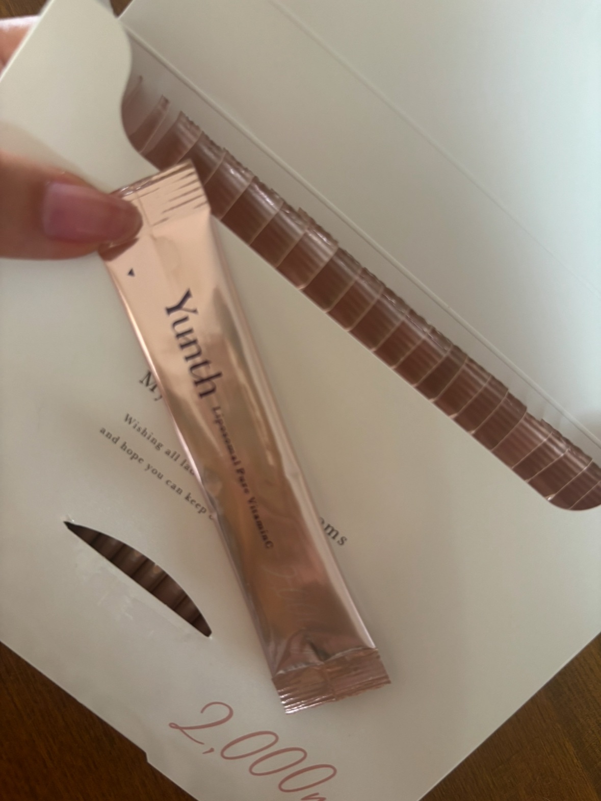 リポソーム生ビタミンC/Yunth/美容サプリメントを使ったクチコミ（2枚目）