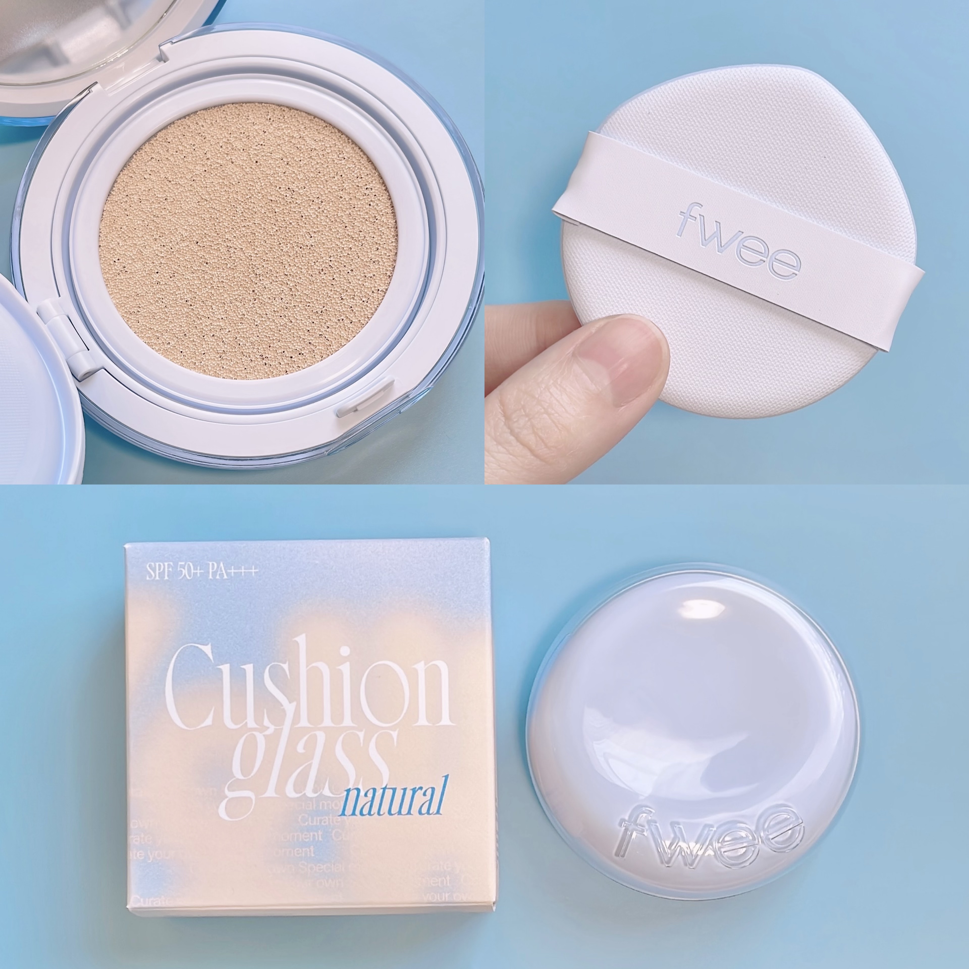 フィー クッションガラス ナチュラル/fwee/クッションファンデーションを使ったクチコミ（2枚目）