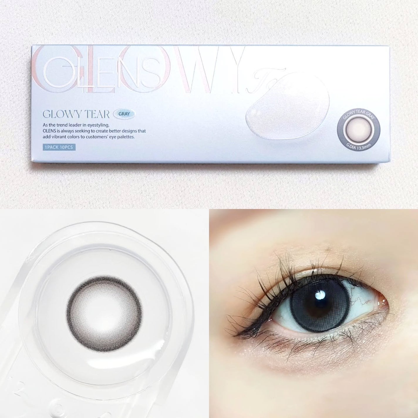 Glowy Tear 1day/OLENS/ワンデー(1DAY)カラコンを使ったクチコミ(2枚目)