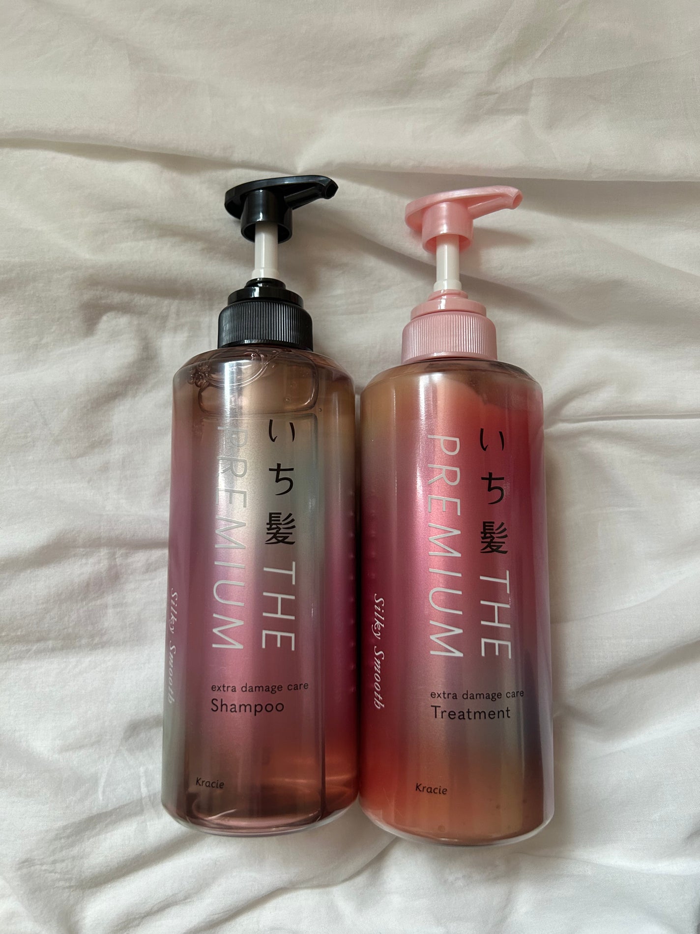THE PREMIUM エクストラダメージケアシャンプー/トリートメント(シルキースムース)/いち髪/市販シャンプーを使ったクチコミ(1枚目)