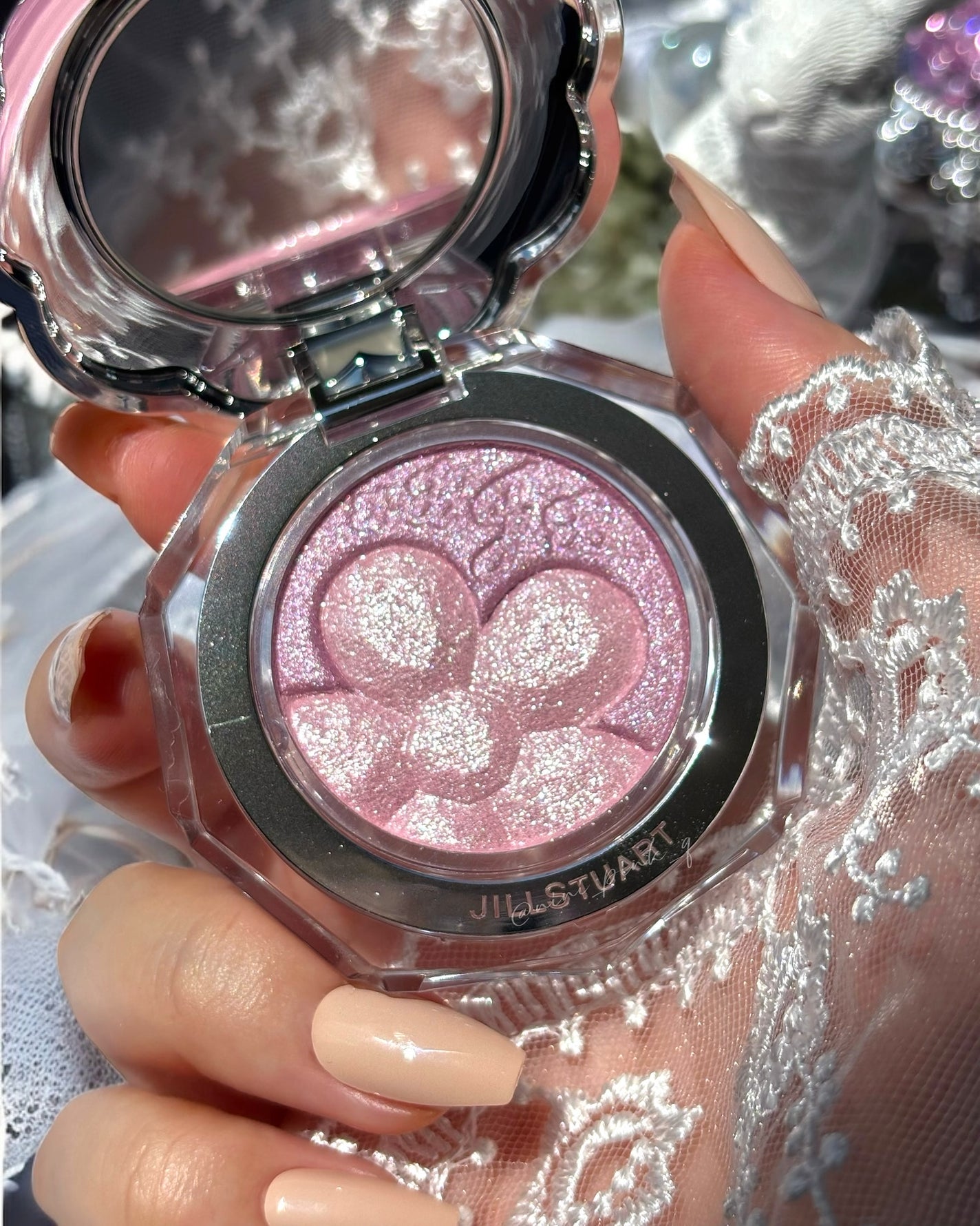 ジルスチュアート クリスタルブルーム ペタルクチュールアイズ デュオ/JILL STUART/アイシャドウパレットを使ったクチコミ(7枚目)