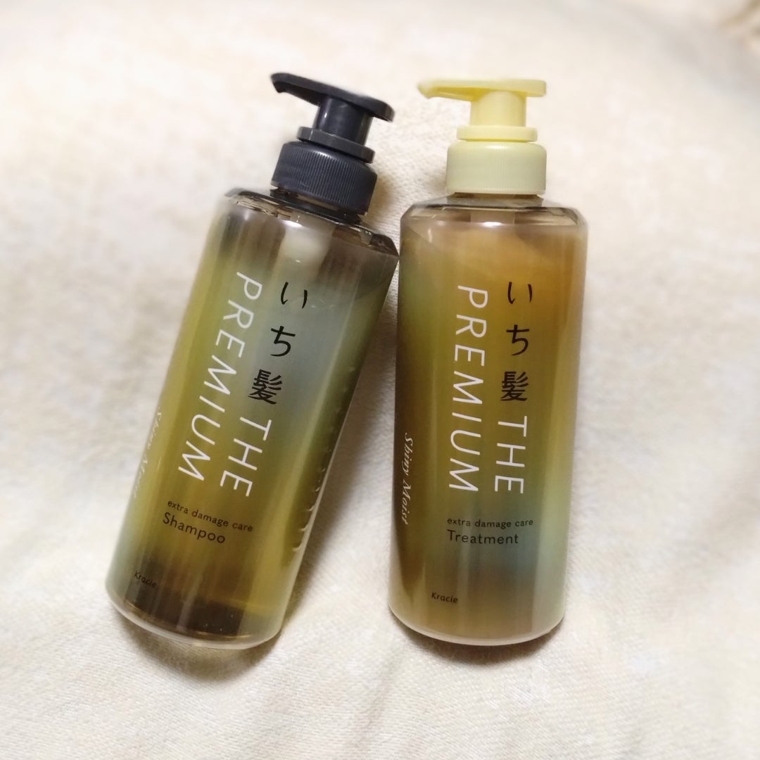 THE PREMIUM エクストラダメージケアシャンプー/トリートメント(シャイニーモイスト)/いち髪/市販シャンプーを使ったクチコミ(1枚目)