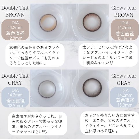 Double Tint 1day/OLENS/カラーコンタクトレンズを使ったクチコミ（2枚目）
