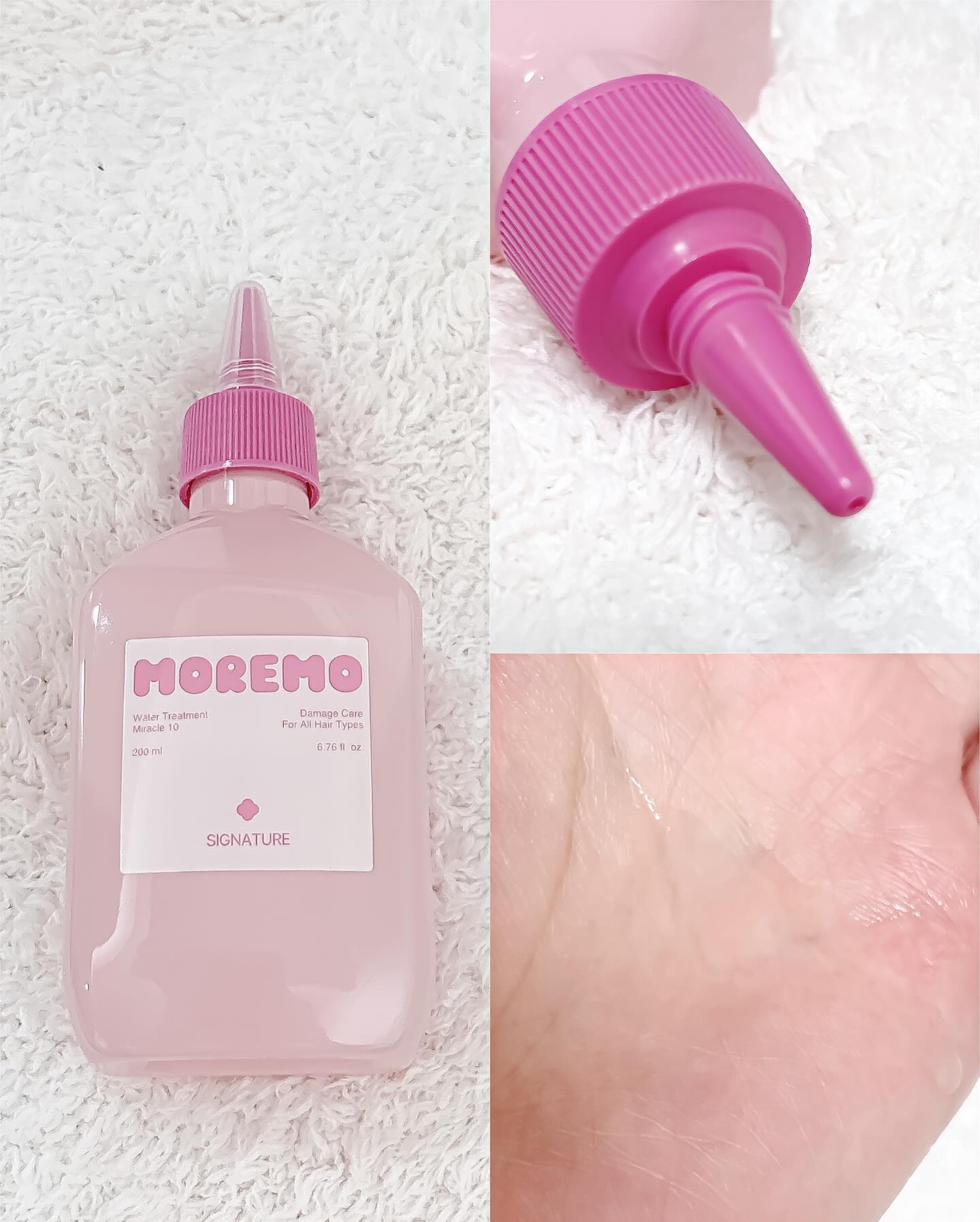 ウォータートリートメントミラクル10/moremo/洗い流すヘアトリートメントを使ったクチコミ（3枚目）