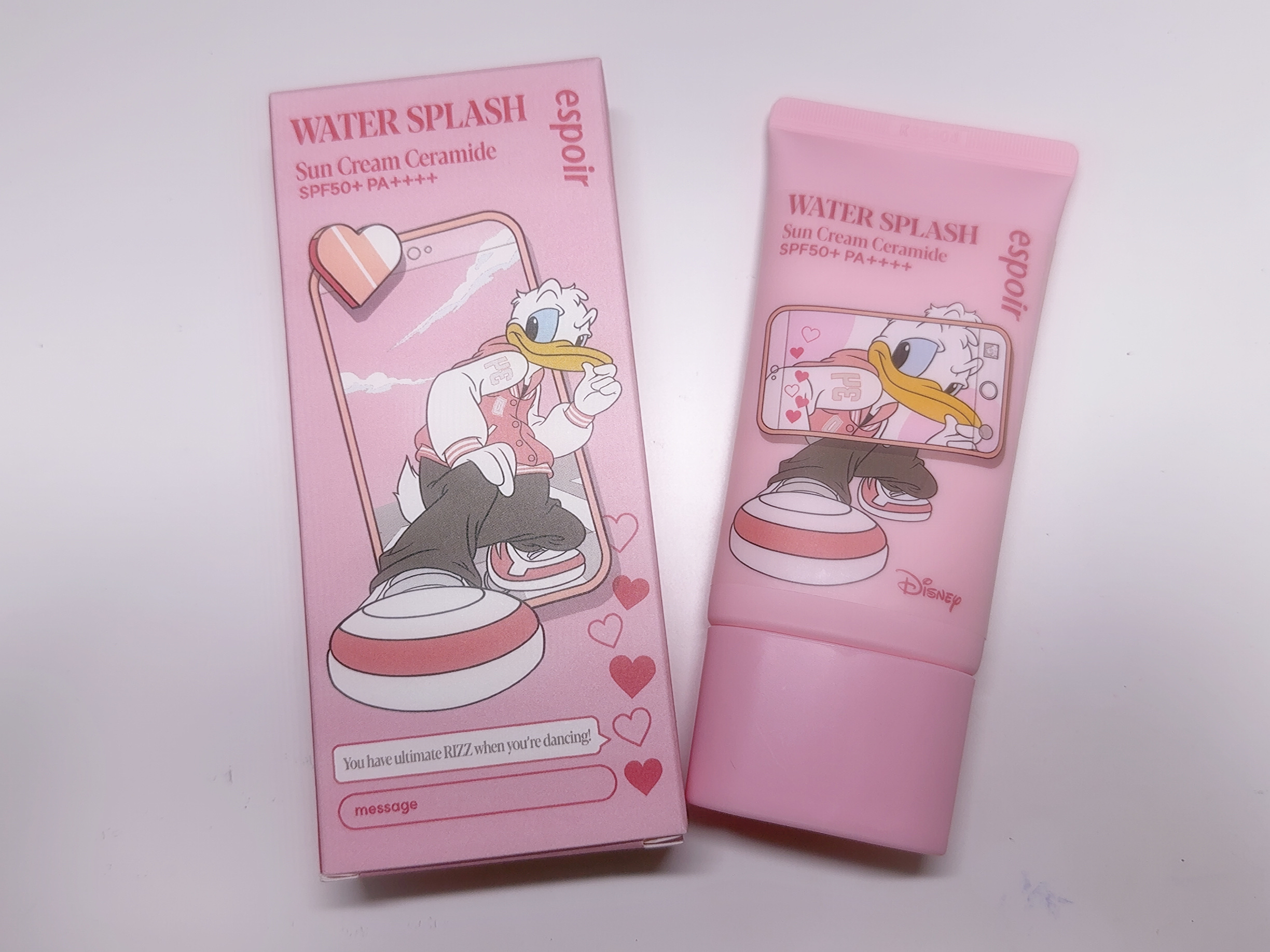ウォータースプラッシュサンクリーム トーンアップラスティング ディズニーエディション/espoir/日焼け止めクリームを使ったクチコミ（3枚目）