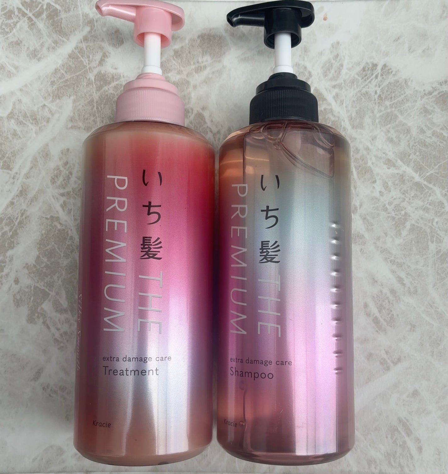 THE PREMIUM エクストラダメージケアシャンプー/トリートメント(シルキースムース)/いち髪/市販シャンプーを使ったクチコミ(1枚目)