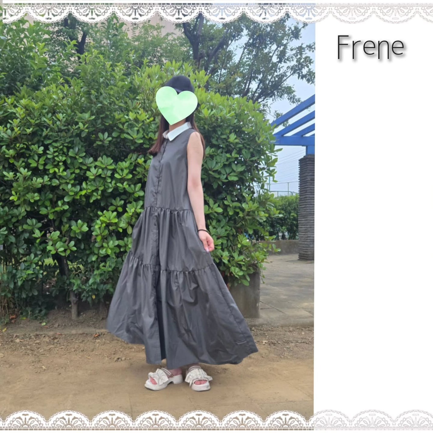 もかちゃん*フォロバ on LIPS 「Freneの涼しいふんわりワンピース🎐154cmのなんとも言え..」(2枚目)