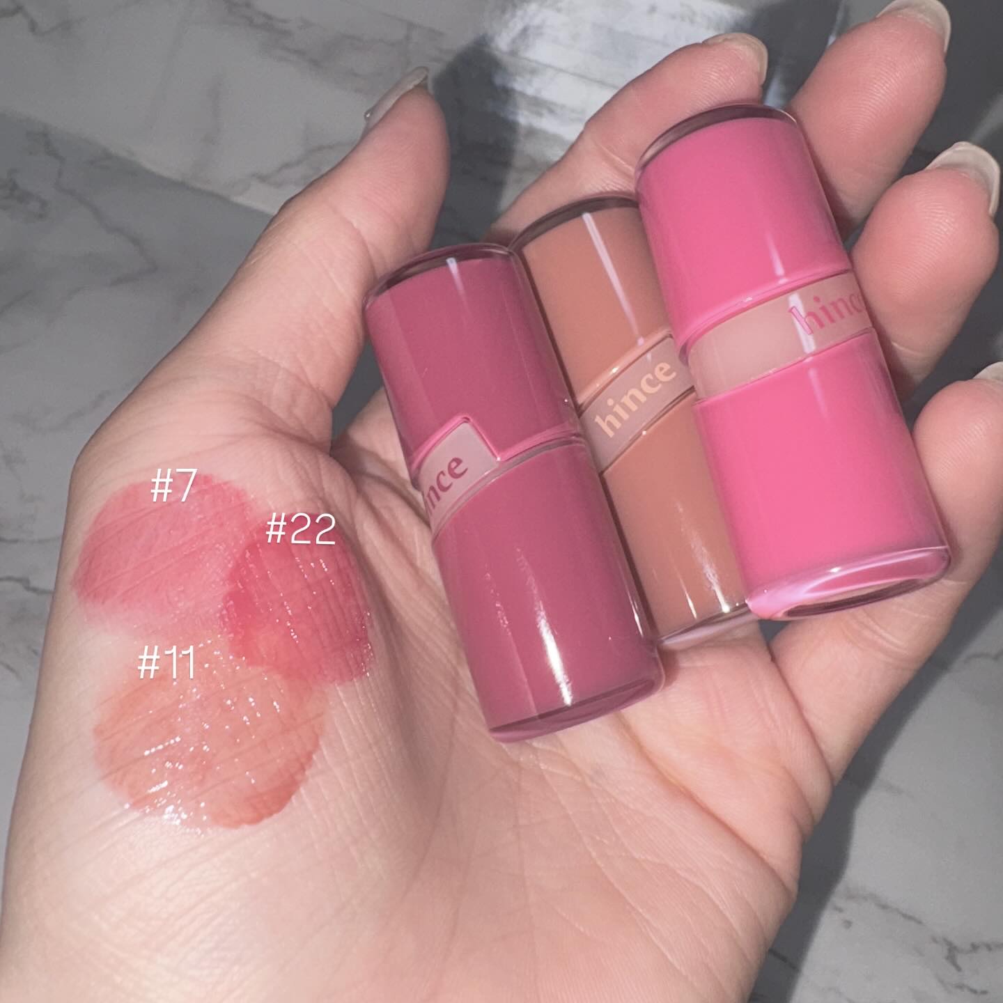 ロウグロウジェルティント R011 チャイ（ミニ）/hince/リップティントを使ったクチコミ（3枚目）