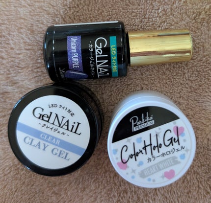 ジェルネイル ユニコーンパープル/セリア/ジェルネイルの画像