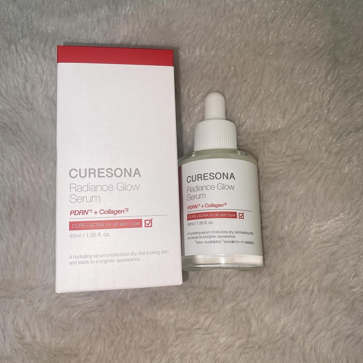 キュアソナセラム ラディエンスグローセラム/CURESONA/美容液を使ったクチコミ（1枚目）