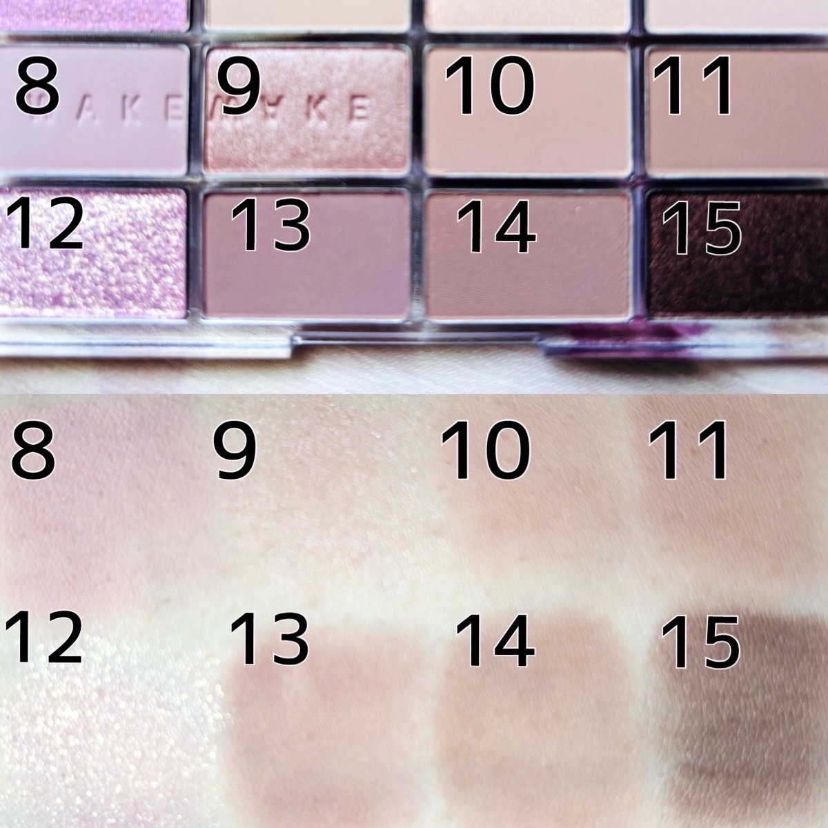 ソフトブラーリングアイパレット/wakemake/アイシャドウパレットを使ったクチコミ（3枚目）