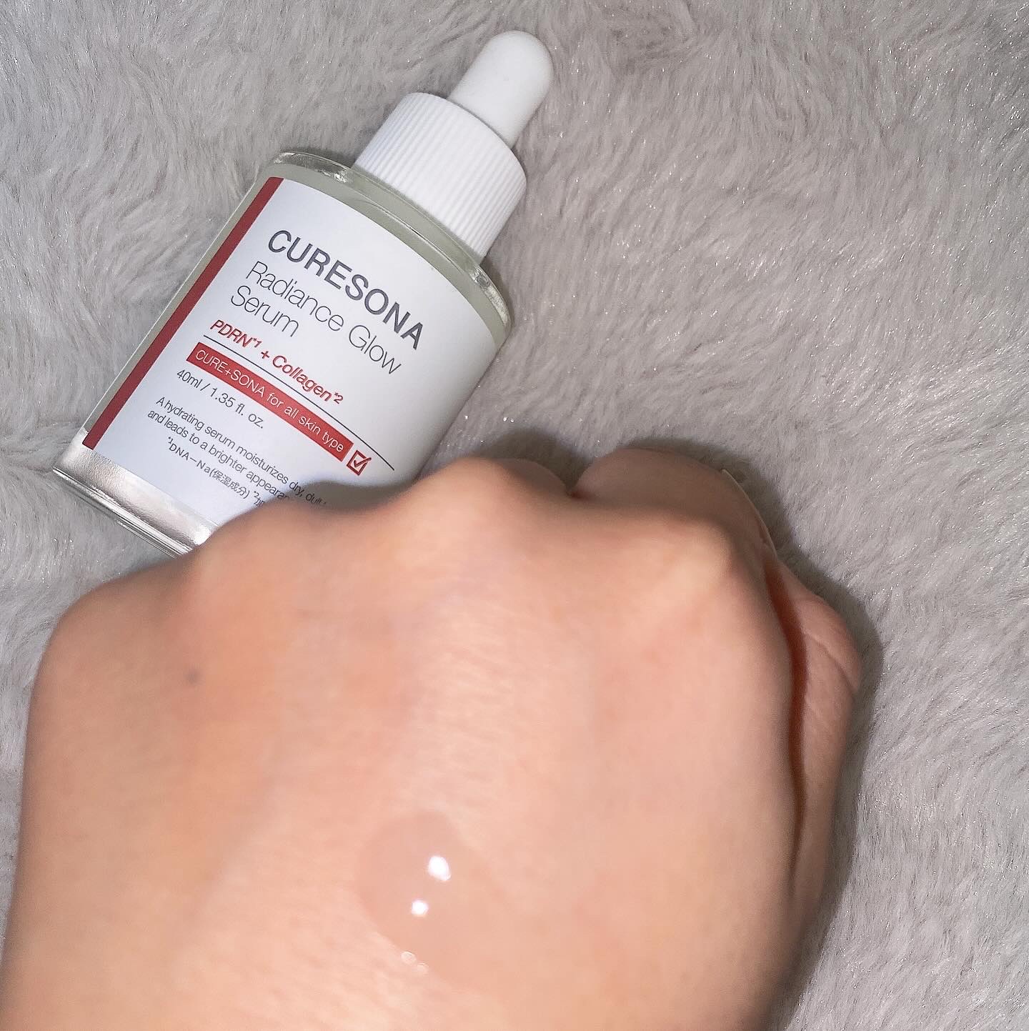 キュアソナセラム ラディエンスグローセラム/CURESONA/美容液を使ったクチコミ（2枚目）