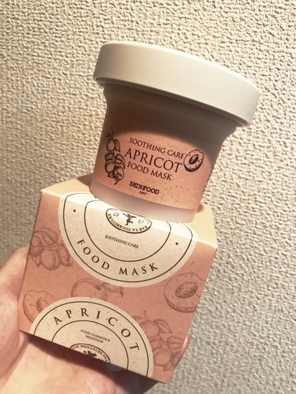 SKINFOOD アプリコット フードマスクのクチコミ「SKINFOOD
アプリコット フードマスク
SKINFOODのフードマスクは
好きでちょく.....」(1枚目)