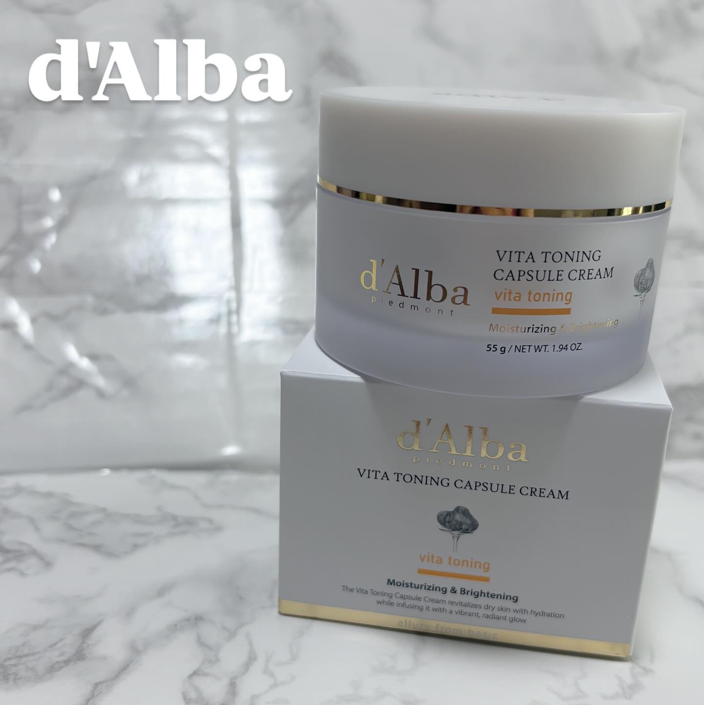 ビタトーニングカプセルクリーム/ダルバ/フェイスクリームを使ったクチコミ（1枚目）