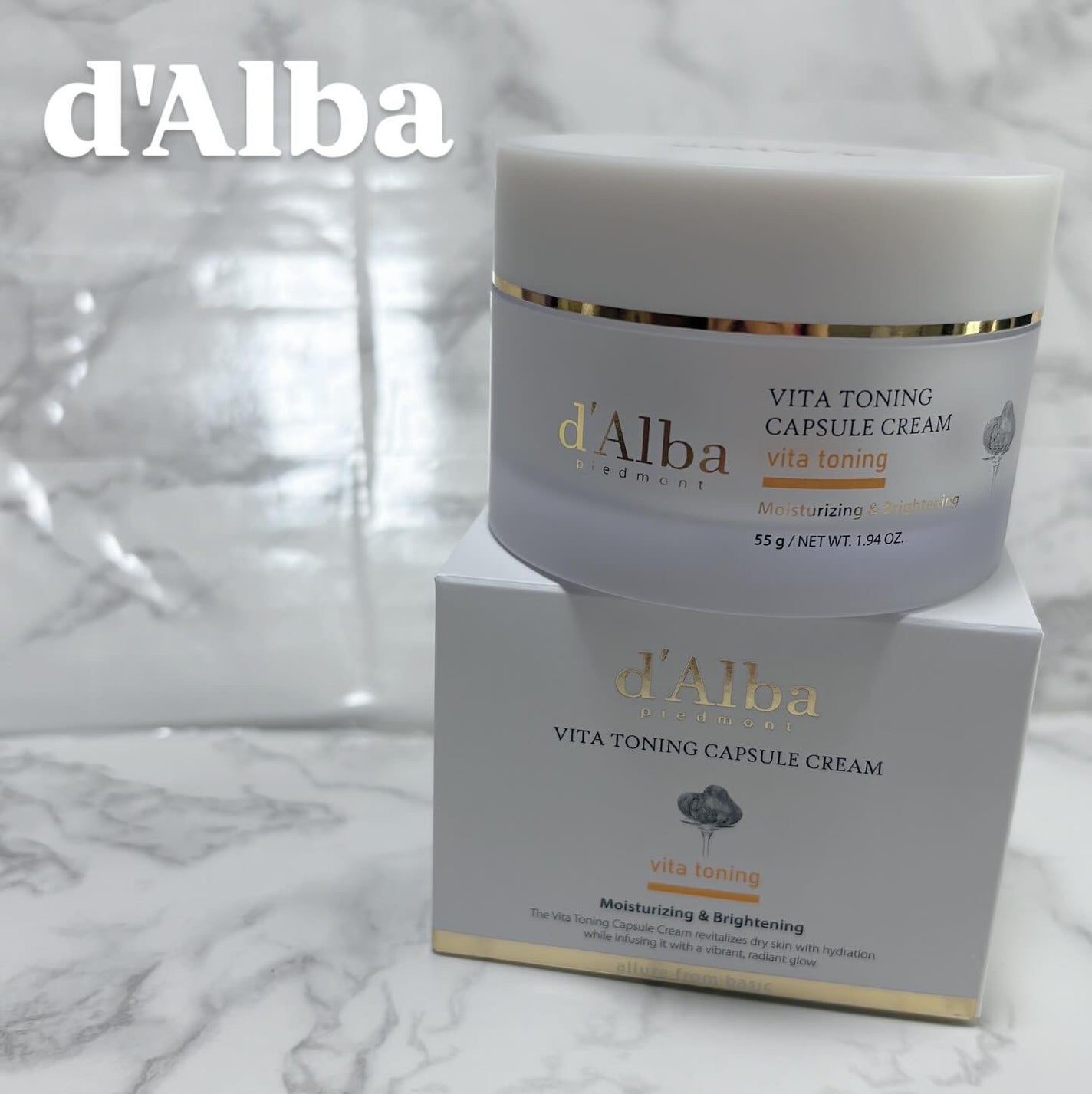 ビタトーニングカプセルクリーム/ダルバ/フェイスクリームを使ったクチコミ(1枚目)